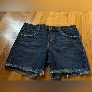 Blue denim shorts